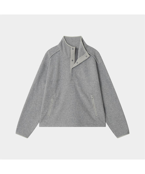 WORLDDILEMA(ワールドジレンマ)の「HALF NECK FLEECE (GREY)(その他トップス・レディース・ライトグレー・FREE)」の1枚目の写真