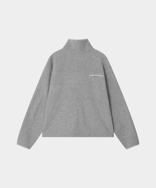 WORLDDILEMA(ワールドジレンマ)の「HALF NECK FLEECE (GREY)(その他トップス・レディース・ライトグレー・FREE)」の7枚目の写真