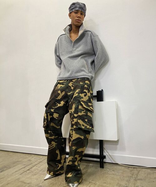 WORLDDILEMA(ワールドジレンマ)の「HALF NECK FLEECE (GREY)(その他トップス・レディース・ライトグレー・FREE)」の12枚目の写真