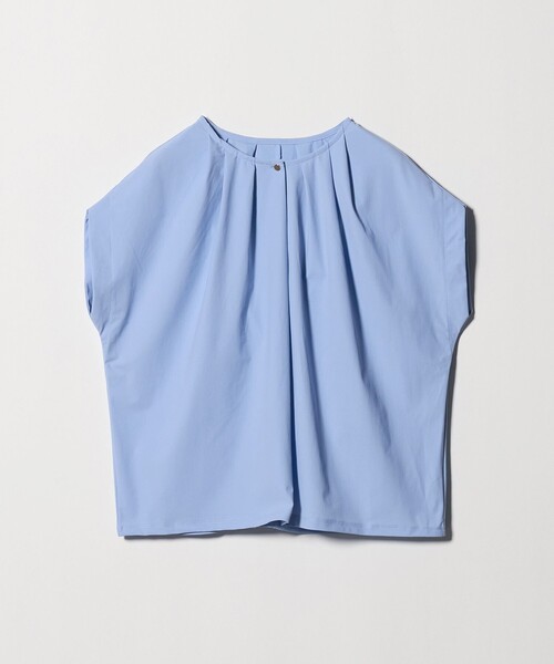 A DAY IN THE LIFE UNITED ARROWS(アデイインザライフユナイテッドアローズ)の「タック プルオーバー <A DAY IN THE LIFE>(Tシャツ/カットソー・レディース・ライトブルー/オフホワイト/ネイビー・FREE)」の2枚目の写真
