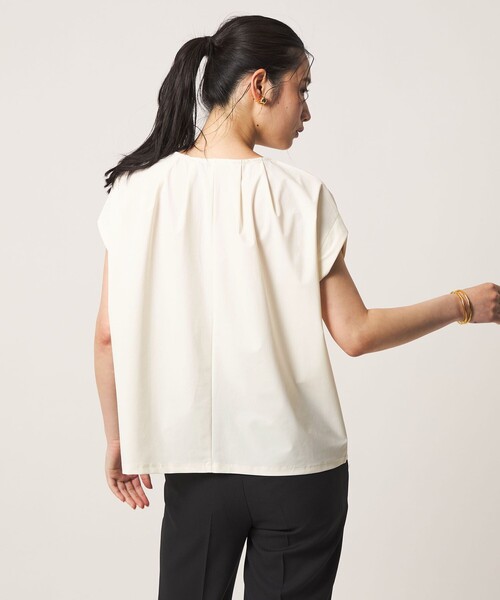 A DAY IN THE LIFE UNITED ARROWS(アデイインザライフユナイテッドアローズ)の「タック プルオーバー <A DAY IN THE LIFE>(Tシャツ/カットソー・レディース・ライトブルー/オフホワイト/ネイビー・FREE)」の20枚目の写真