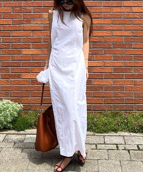 YUGA_YGMC Korean-style Back slit I-line dress（ワンピース）｜YUGA