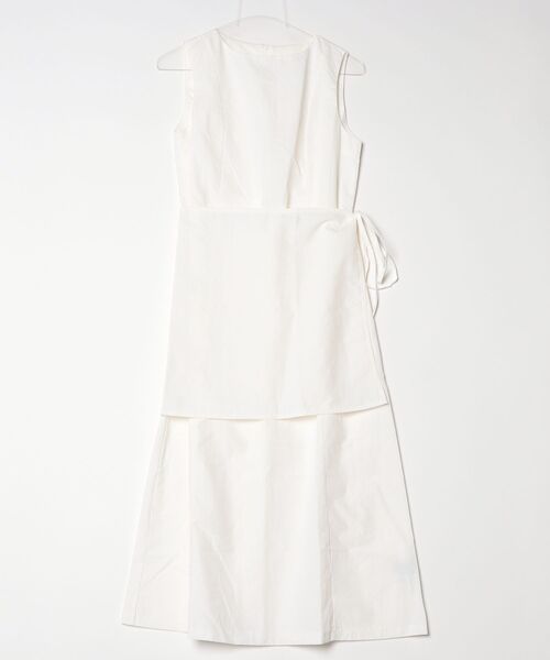 YUGA(ユーガ)の「YUGA_YGMC Korean-style Back slit I-line dress(ワンピース・レディース・ホワイト/ネイビー・FREE)」の5枚目の写真