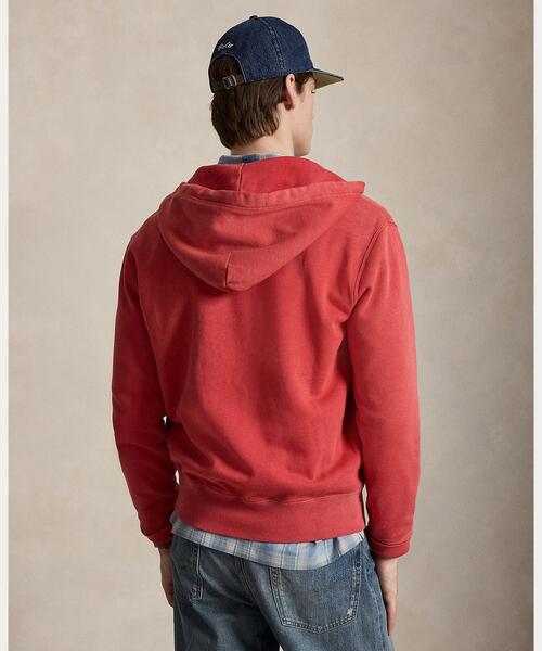 POLO RALPH LAUREN(ポロ ラルフ ローレン)の「フリース フルジップ フーディ(パーカー・メンズ・レッド・S/M/L)」の4枚目の写真