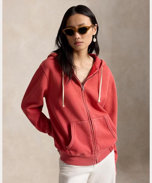 POLO RALPH LAUREN(ポロ ラルフ ローレン)の「フリース フルジップ フーディ(パーカー・メンズ・レッド・S/M/L)」の3枚目の写真