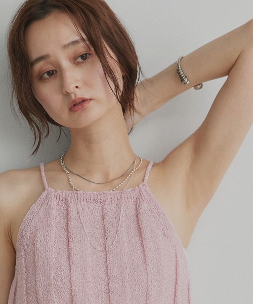 ad thie(アドティエ)の「ホルターネック ニット トップス(ニット/セーター・レディース・イエロー/ライトグリーン/ピンク・FREE)」の21枚目の写真