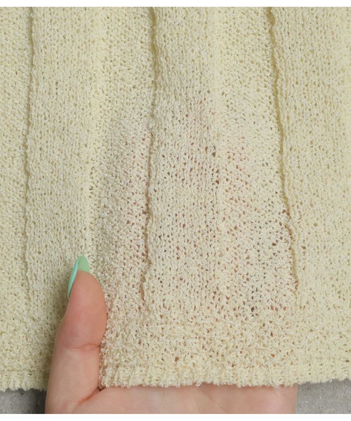 ad thie(アドティエ)の「ホルターネック ニット トップス(ニット/セーター・レディース・イエロー/ライトグリーン/ピンク・FREE)」の11枚目の写真