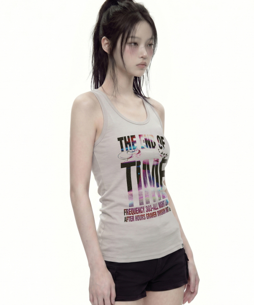 GRAVER（グレーバー）の「[ウーマン]エンドオブパーティーソリッドマンゴーノースリーブ_2カラー（Tシャツ/カットソー・レディース・ライトグレー/ブラック・ONE SIZE）」の6枚目の写真