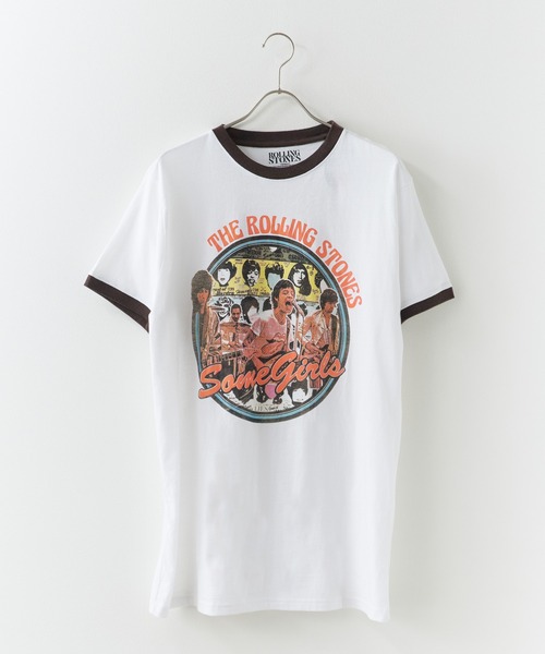 ROOPTOKYO(ループトウキョウ)の「THE ROLLING STONES / ザ・ローリング・ストーンズ UNISEX RINGER T- SHIRT: SOME GIRLS CIRCLE (WHITE) クルーネック リンガーTシャツ バンドTシャツ ロック メンズ レディース 秋 秋服 2026年秋冬(Tシャツ/カットソー・メンズ・ホワイト・S/M/L/XL)」の8枚目の写真