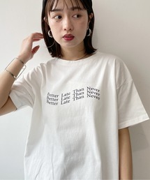 オーバーサイズロゴTシャツ