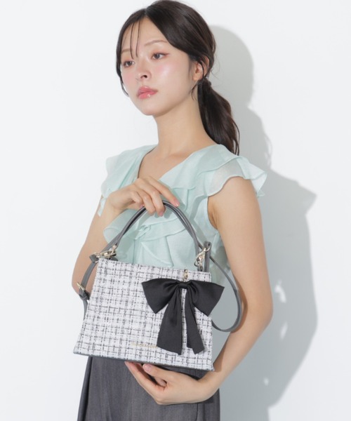 JILL by JILL STUART（ジルバイジルスチュアート）の「キルティングワンハンドルバッグ（ショルダーバッグ・レディース・ホワイト系その他/ブラック系その他・FREE）」の10枚目の写真