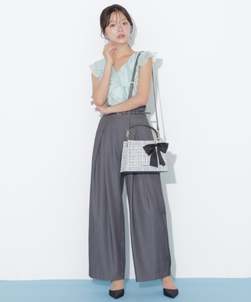 JILL by JILL STUART（ジルバイジルスチュアート）の「キルティングワンハンドルバッグ（ショルダーバッグ・レディース・ホワイト系その他/ブラック系その他・FREE）」の13枚目の写真