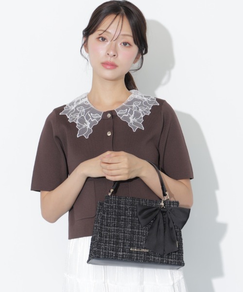 JILL by JILL STUART（ジルバイジルスチュアート）の「キルティングワンハンドルバッグ（ショルダーバッグ・レディース・ホワイト系その他/ブラック系その他・FREE）」の3枚目の写真
