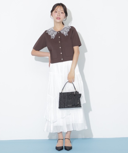 JILL by JILL STUART（ジルバイジルスチュアート）の「キルティングワンハンドルバッグ（ショルダーバッグ・レディース・ホワイト系その他/ブラック系その他・FREE）」の7枚目の写真