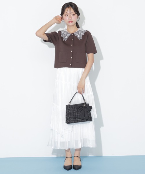 JILL by JILL STUART（ジルバイジルスチュアート）の「キルティングワンハンドルバッグ（ショルダーバッグ・レディース・ホワイト系その他/ブラック系その他・FREE）」の8枚目の写真