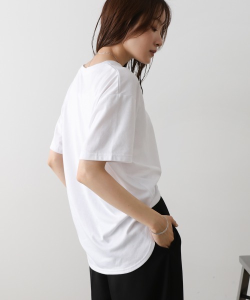 Bab(バブ)の「立体プリントオーバーサイズロゴTEE(Tシャツ/カットソー・レディース・オフホワイト/ブラウン/ブラック・FREE)」の14枚目の写真