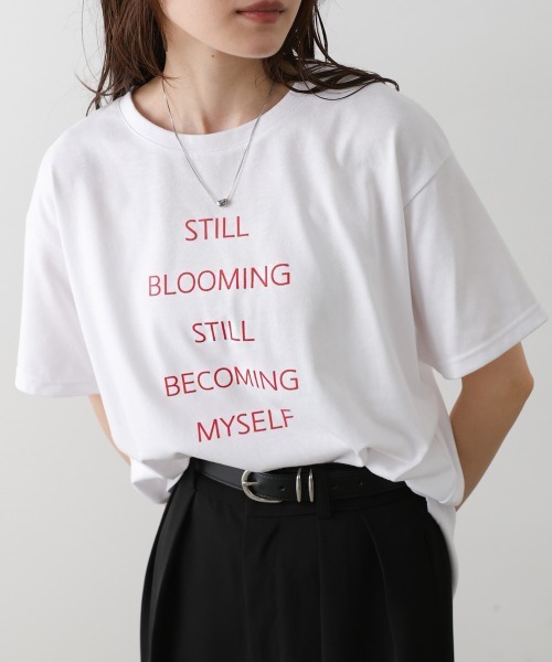 Bab(バブ)の「立体プリントオーバーサイズロゴTEE(Tシャツ/カットソー・レディース・オフホワイト/ブラウン/ブラック・FREE)」の16枚目の写真