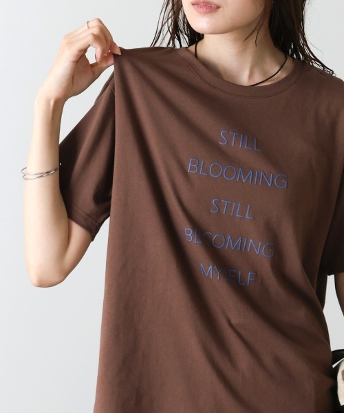 Bab(バブ)の「立体プリントオーバーサイズロゴTEE(Tシャツ/カットソー・レディース・オフホワイト/ブラウン/ブラック・FREE)」の18枚目の写真