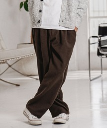 mp15213-Wool Blend Brushed Wide Straight Pants ワイドストレートパンツ(A70326cmb)