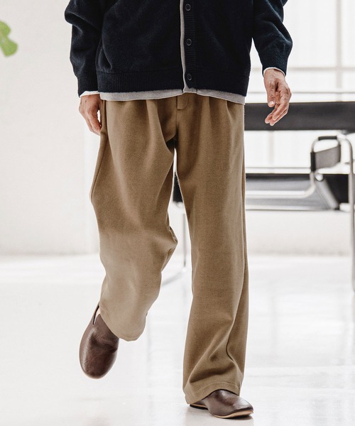 CAMBIO（カンビオ）の「mp15213-Wool Blend Brushed Wide Straight Pants ワイドストレートパンツ(A70326cmb)（その他パンツ・メンズ・ブラウン/ブラック/チャコール/ベージュ・S/M/L）」の22枚目の写真