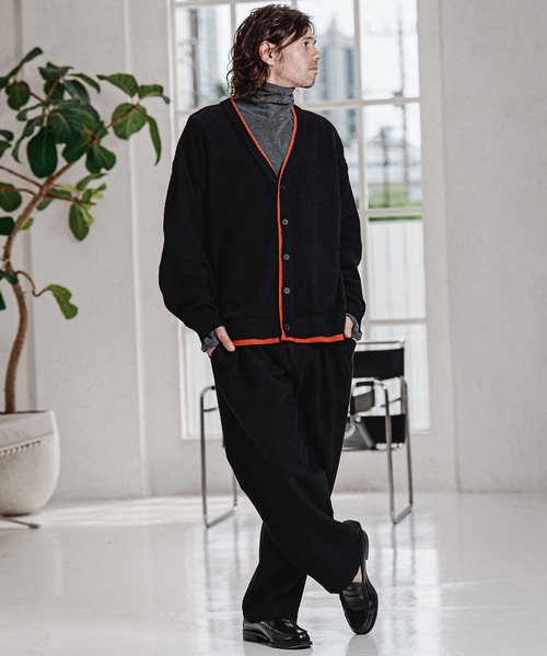 CAMBIO（カンビオ）の「mp15213-Wool Blend Brushed Wide Straight Pants ワイドストレートパンツ(A70326cmb)（その他パンツ・メンズ・ブラウン/ブラック/チャコール/ベージュ・S/M/L）」の19枚目の写真