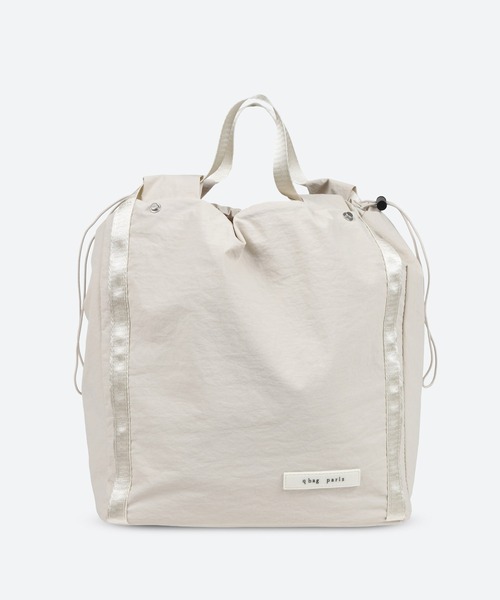 q bag paris(キューバッグパリ)の「nest wbag ネストダブルバッグ トートバッグ(トートバッグ・レディース・ホワイト/ベージュ・FREE)」の10枚目の写真
