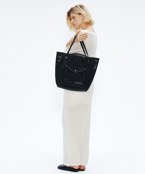 q bag paris(キューバッグパリ)の「nest wbag ネストダブルバッグ トートバッグ(トートバッグ・レディース・ホワイト/ベージュ・FREE)」の4枚目の写真