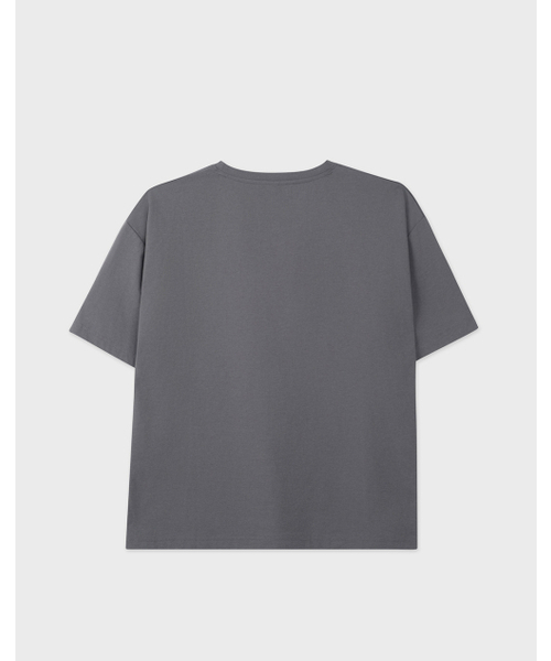 WORK ON BODY OFF（ワークオンボディオフ）の「(クロップ) エアビット クーリング ソリッド セミオーバーフィット 半袖Tシャツ [チャコール]（Tシャツ/カットソー・メンズ・チャコール・MEDIUM/LARGE/X-LARGE）」の8枚目の写真