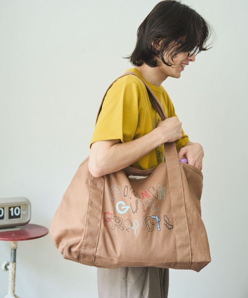 common gull products.(コモンガルプロダクツ)の「ぬるくゆるいcommon gull products. bag(トートバッグ・レディース・アイボリー/マスタード/ピンク系・フリー)」の16枚目の写真