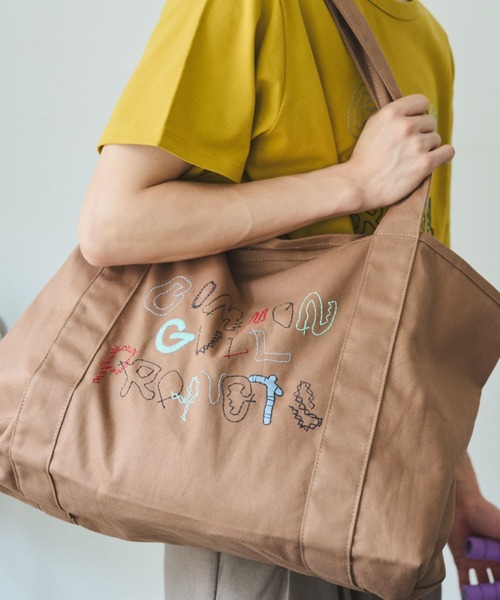 common gull products.(コモンガルプロダクツ)の「ぬるくゆるいcommon gull products. bag(トートバッグ・レディース・アイボリー/マスタード/ピンク系・フリー)」の15枚目の写真