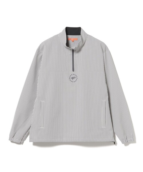 BEAMS GOLF(ビームスゴルフ)の「ORANGE LABEL / シアサッカー 撥水 ハーフジップ ブルゾン(ブルゾン・メンズ・ネイビー/グレー/オリーブ・SMALL/MEDIUM/LARGE/X-LARGE)」の16枚目の写真