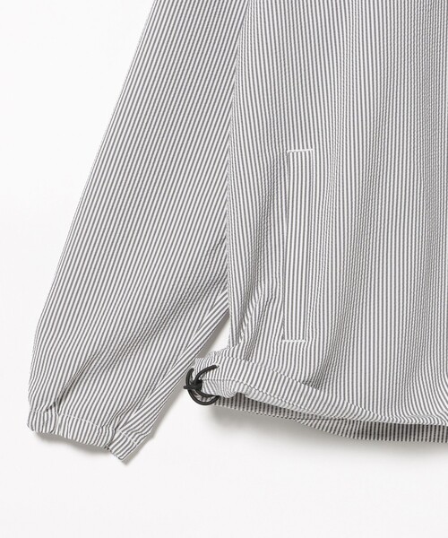 BEAMS GOLF(ビームスゴルフ)の「ORANGE LABEL / シアサッカー 撥水 ハーフジップ ブルゾン(ブルゾン・メンズ・ネイビー/グレー/オリーブ・SMALL/MEDIUM/LARGE/X-LARGE)」の18枚目の写真