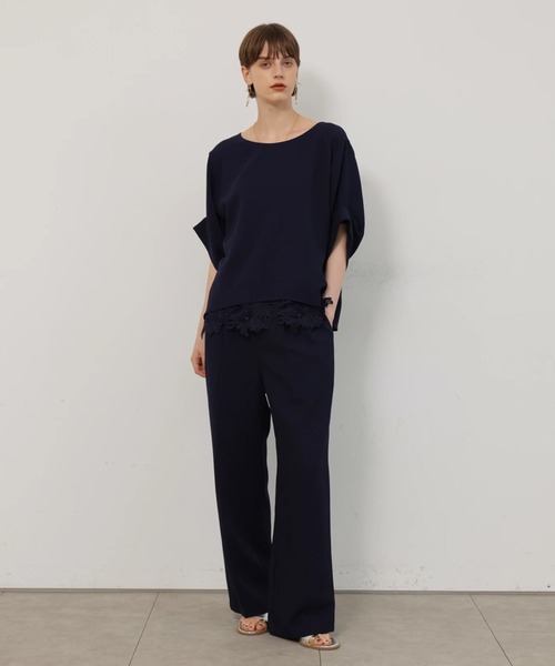 CADUNE(カデュネ)の「タックストレートパンツ(その他パンツ・レディース・ホワイト/ネイビー・38/36/34)」の12枚目の写真