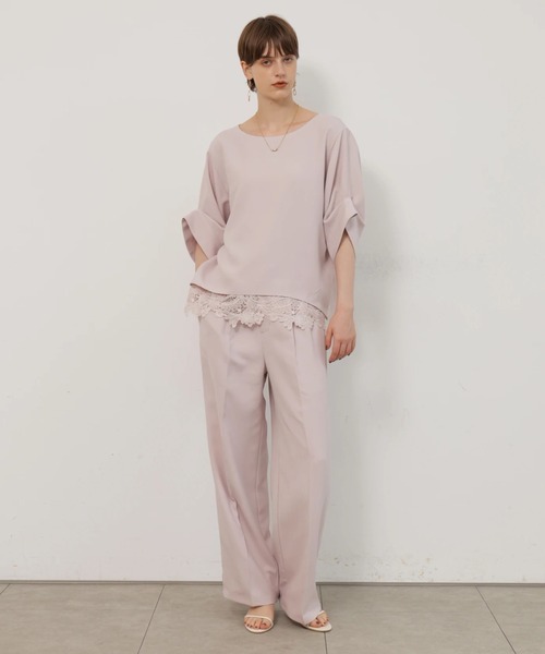 CADUNE(カデュネ)の「タックストレートパンツ(その他パンツ・レディース・ホワイト/ネイビー・38/36/34)」の20枚目の写真