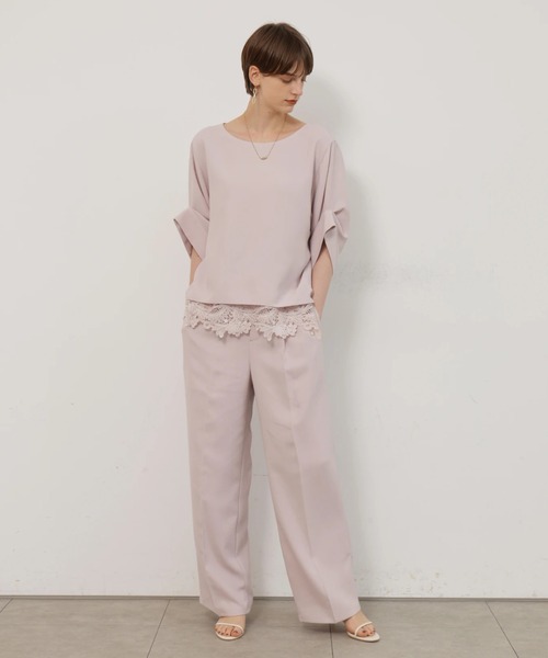 CADUNE(カデュネ)の「タックストレートパンツ(その他パンツ・レディース・ホワイト/ネイビー・38/36/34)」の21枚目の写真