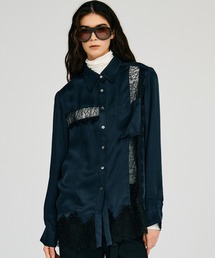 Pre-Order】レースカラーシャツ / Lace Collar Shirt（シャツ/ブラウス