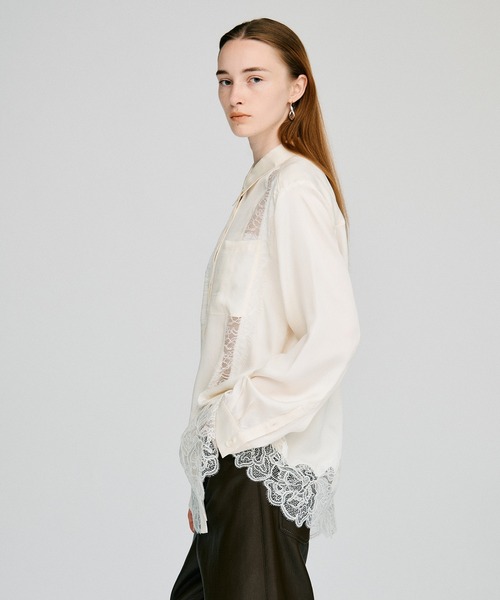 PRANK PROJECT(プランクプロジェクト)の「【2026Autumn Pre-Order】ランダムレースシャツ / Random Lace Shirt(シャツ/ブラウス・レディース・ネイビー/ホワイト・FREE)」の8枚目の写真