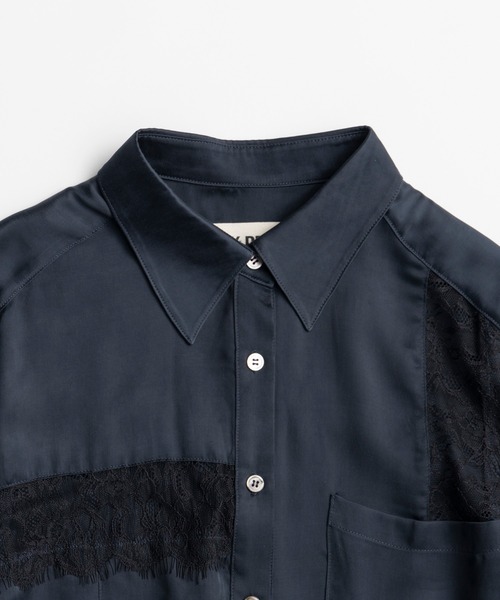 PRANK PROJECT(プランクプロジェクト)の「【2026Autumn Pre-Order】ランダムレースシャツ / Random Lace Shirt(シャツ/ブラウス・レディース・ネイビー/ホワイト・FREE)」の14枚目の写真