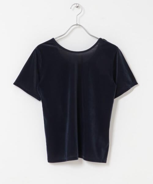 SENSE OF PLACE by URBAN RESEARCH(センスオブプレイスバイアーバンリサーチ)の「2WAYシシュウベロアTシャツ(Tシャツ/カットソー・レディース・ブラウン/ネイビー/ピンク・ONE)」の19枚目の写真