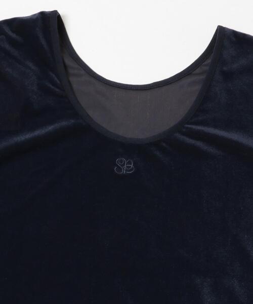SENSE OF PLACE by URBAN RESEARCH(センスオブプレイスバイアーバンリサーチ)の「2WAYシシュウベロアTシャツ(Tシャツ/カットソー・レディース・ブラウン/ネイビー/ピンク・ONE)」の20枚目の写真