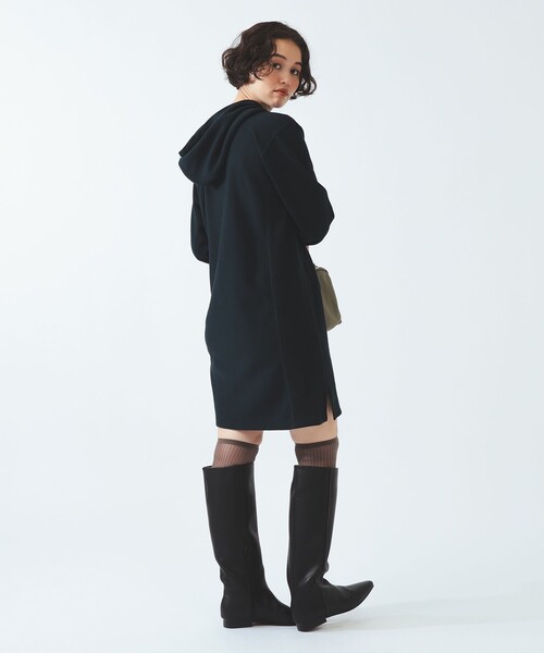 Ray BEAMS（レイビームス）の「【別注】Champion / フーディー スウェット ワンピース（ワンピース・レディース・ナチュラル/ネイビー・SMALL/MEDIUM）」の9枚目の写真