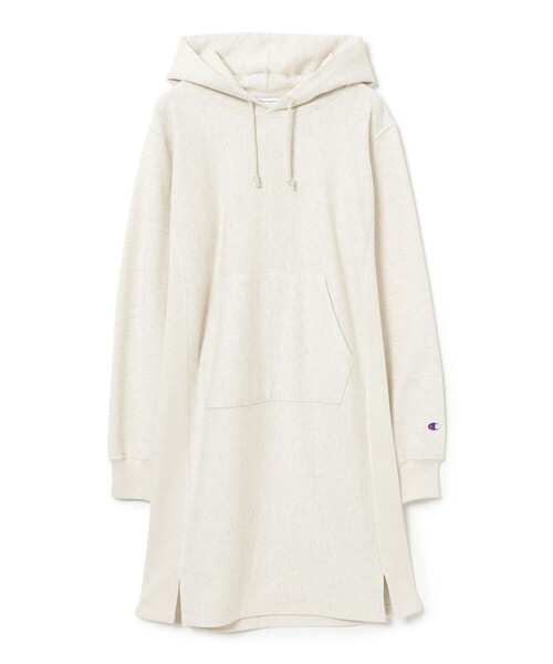 Ray BEAMS（レイビームス）の「【別注】Champion / フーディー スウェット ワンピース（ワンピース・レディース・ナチュラル/ネイビー・SMALL/MEDIUM）」の10枚目の写真