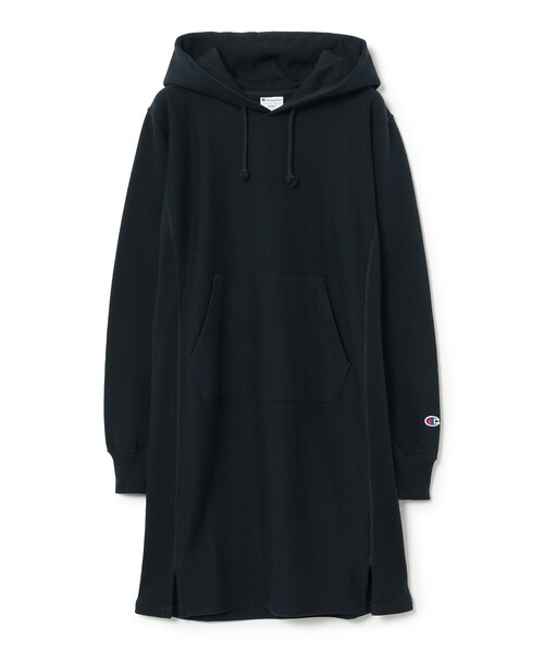 Ray BEAMS（レイビームス）の「【別注】Champion / フーディー スウェット ワンピース（ワンピース・レディース・ナチュラル/ネイビー・SMALL/MEDIUM）」の17枚目の写真