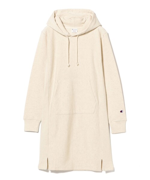 Ray BEAMS（レイビームス）の「【別注】Champion / フーディー スウェット ワンピース（ワンピース・レディース・ナチュラル/ネイビー・SMALL/MEDIUM）」の19枚目の写真