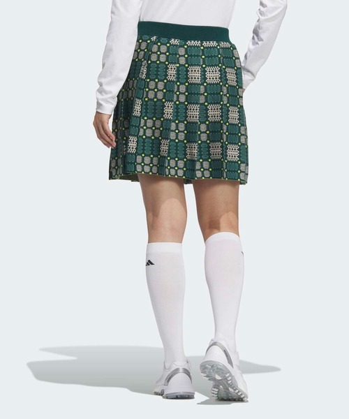 adidas(アディダス)の「トラディショナルパターン ニットスカート【adidas Golf/アディダスゴルフ】(スカート・レディース・グリーン・X-LARGE/SMALL/LARGE/XX-LARGE/MEDIUM)」の2枚目の写真