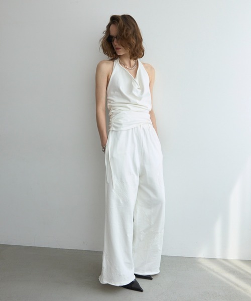 JOSE MOON(ジョゼムーン)の「DRAPE BIO CUTSEW/ドレープバイオカットソー(Tシャツ/カットソー・レディース・ブラック/グレー/ホワイト・FREE)」の18枚目の写真
