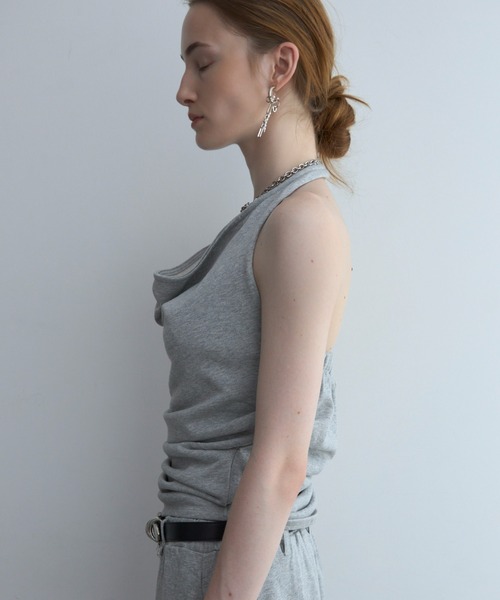 JOSE MOON(ジョゼムーン)の「DRAPE BIO CUTSEW/ドレープバイオカットソー(Tシャツ/カットソー・レディース・ブラック/グレー/ホワイト・FREE)」の21枚目の写真