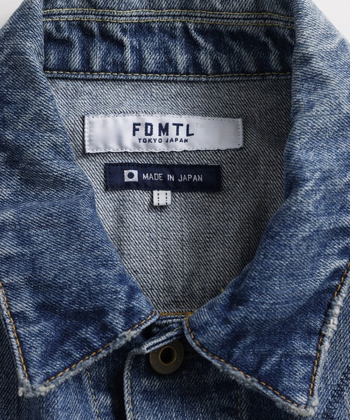 FDMTL（ファンダメンタル）の「FDMTL/ファンダメンタル/ASYMMETRY DENIM JACKET 10YR WASH（デニムジャケット・メンズ・インディゴブルー・4/3/2/1）」の4枚目の写真