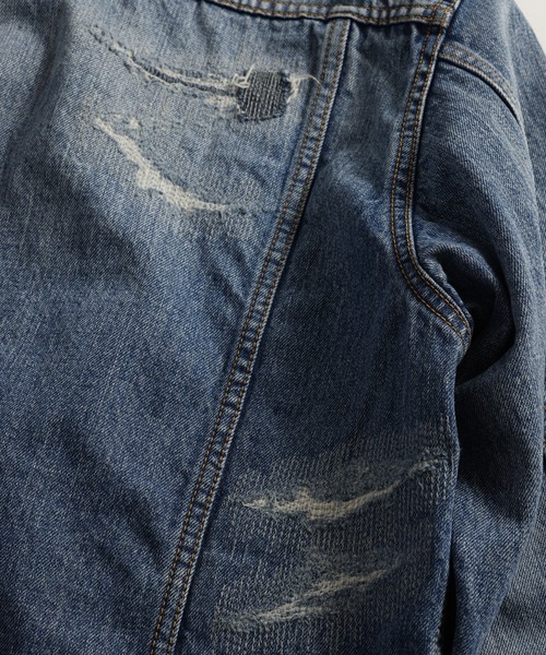 FDMTL（ファンダメンタル）の「FDMTL/ファンダメンタル/ASYMMETRY DENIM JACKET 10YR WASH（デニムジャケット・メンズ・インディゴブルー・4/3/2/1）」の17枚目の写真