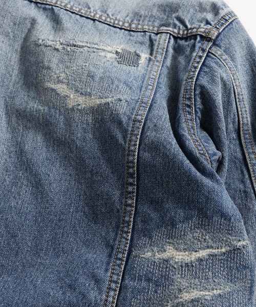 FDMTL（ファンダメンタル）の「FDMTL/ファンダメンタル/ASYMMETRY DENIM JACKET 10YR WASH（デニムジャケット・メンズ・インディゴブルー・4/3/2/1）」の18枚目の写真